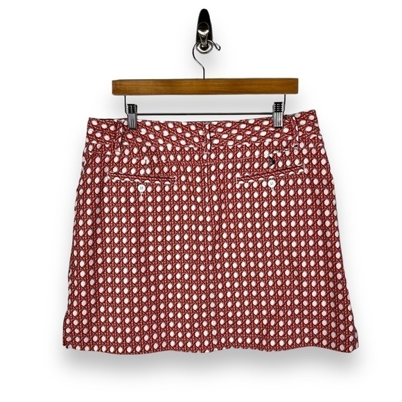 4 for $20 SALE! Nivo by Lanctot Classic Golf Skort, Red/White Print, Size 12 - Picture 11 of 11